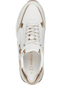 Marco Tozzi Vegan White/Gold Γυναικεία Ανατομικά Sneakers Λευκά/Χρυσά (2-23723-41 197)