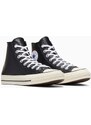 Δερμάτινα ελαφριά παπούτσια Converse Chuck 70 HI χρώμα: μαύρο, A07200C