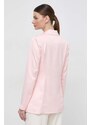 Σακάκι Guess χρώμα: ροζ