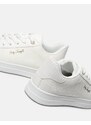 INSHOES Γυναικεία sneakers με κροκό σχέδιο Λευκό