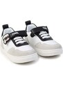 Παιδικά δερμάτινα αθλητικά παπούτσια Karl Lagerfeld χρώμα: μαύρο