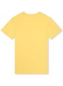 Παιδικό βαμβακερό φόρεμα Marc Jacobs χρώμα: χρυσαφί