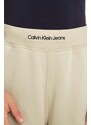 Παιδικό φούτερ Calvin Klein Jeans χρώμα: μπεζ