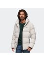 SUPERDRY D3 SDCD HOODED BOXY PUFFER JACKET MOONLIGHT GREY