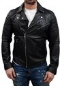 Jack&Jones - 12137020 - Jco Tulsa Leather Jacket - Black - Μπουφάν Δερμάτινο