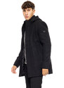Biston Παλτό με αποσπώμενη κουκούλα Μαύρο