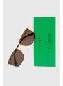 Γυαλιά ηλίου Bottega Veneta χρώμα: χρυσαφί