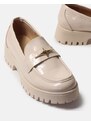 INSHOES Basic loafers με τρακτερωτή σόλα Μπεζ