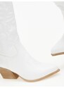 issue Cowboy μπότες με χοντρό τακούνι - Λευκό - 030011