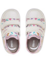 Geox B Gisli G.B White/Multicolor Παιδικά Ανατομικά Sneakers Λευκά/Πολύχρωμα (B451MB 000AN C0653)