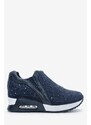 Olympic Stores Sneakers με Εσωτερική Πλατφόρμα & Στρας 022554 ΜΠΛΕ