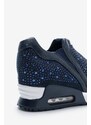 Olympic Stores Sneakers με Εσωτερική Πλατφόρμα & Στρας 022554 ΜΠΛΕ