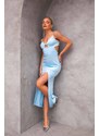 Joy Fashion House Caribbean μίντι φόρεμα cut out σιελ