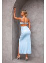 Joy Fashion House Caribbean μίντι φόρεμα cut out σιελ