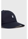 Βαμβακερό καπέλο του μπέιζμπολ Norse Projects χρώμα: ναυτικό μπλε