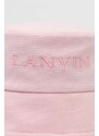 Βαμβακερό καπέλο Lanvin χρώμα: ροζ
