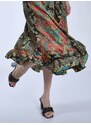 Celestino Φόρεμα με βολάν κοραλι για Γυναίκα