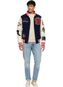 SUPERDRY COLLEGE VARSITY PATCHED BOMBER ΜΠΟΥΦΑΝ ΑΝΔΡIKO M5011867A-GKV