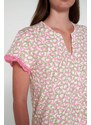 Vamp γυναικείο νυχτικό fucshia pink cotton regular fit 20252