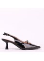Mellisa Γυναικείες γόβες open heel MS11016 ΜΑΥΡΟ