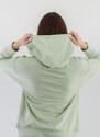 FREE WEAR Γυναικεία Μπλούζα Φούτερ με Κουκούλα - Αν. Πράσινο - 015004