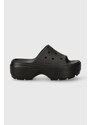 Παντόφλες Crocs Stomp Slide χρώμα: μαύρο, 209346