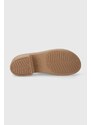 Παντόφλες Crocs Brooklyn High Shine Heel Slide χρώμα: καφέ, 209709