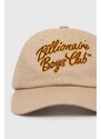 Βαμβακερό καπέλο του μπέιζμπολ Billionaire Boys Club Script Logo Embroidered χρώμα: μπεζ, B24144