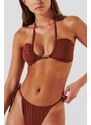KARL LAGERFELD Bikini Top Karl Dna Glam Halter Top 241W2209 432 copper
