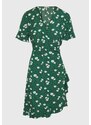 FUNKY BUDDHA Mini κρουαζέ φόρεμα με all over τύπωμα