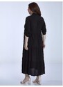 Celestino Μονόχρωμο maxi φόρεμα μαυρο για Γυναίκα