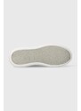 Δερμάτινα αθλητικά παπούτσια Calvin Klein CUPSOLE LACE UP CALVIN MTL LTH χρώμα: μαύρο, HW0HW02034