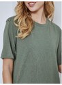 Celestino Unisex βαμβακερό t-shirt χακι για Γυναίκα