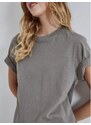 Celestino Unisex βαμβακερό t-shirt γκρι για Γυναίκα