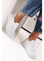 Ligglo Λευκά Sneakers σε Κάλτσα