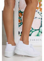 Ligglo Λευκά Sneakers με Πλατφόρμα σε Κάλτσα