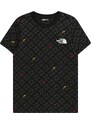 THE NORTH FACE Λειτουργικό μπλουζάκι σκούρο γκρι / κόκκινο / μαύρο / λευκό