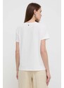 Λευκή μπλούζα Weekend Max Mara χρώμα: άσπρο
