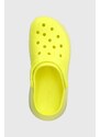 Παντόφλες Crocs Classic Mega Crush Clog χρώμα: πράσινο, 207988