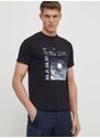 Αθλητικό μπλουζάκι Mammut Mountain χρώμα: μαύρο