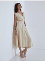 Celestino Midi φόρεμα με δέσιμο μπεζ για Γυναίκα