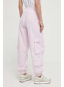 Παντελόνι φόρμας Guess ARLETH χρώμα: ροζ, V4GB01 WG2Q0