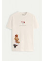 UnitedKind Champion Mindset Teddy, T-Shirt σε εκρού χρώμα