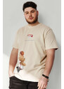 UnitedKind Champion Mindset Teddy, T-Shirt σε εκρού χρώμα