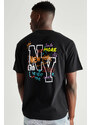 UnitedKind New York Smile More, T-Shirt σε μαύρο χρώμα
