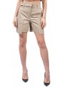4Tailors Heather Belted Shorts (SS24-008 BEIGE)