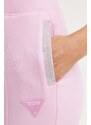 Παντελόνι φόρμας Guess KIARA χρώμα: ροζ, V4GB14 FL04P