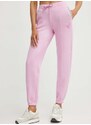 Παντελόνι φόρμας Guess KIARA χρώμα: ροζ, V4GB14 FL04P