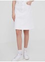 Τζιν φούστα Tommy Hilfiger χρώμα: άσπρο