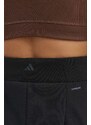 Παντελόνι για γιόγκα adidas Performance χρώμα: μαύρο, IU1823